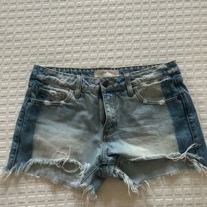 Trendy Light Blue Denim Women's Shorts